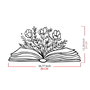 Wallity Culture Flower Escultura de pared en Negro